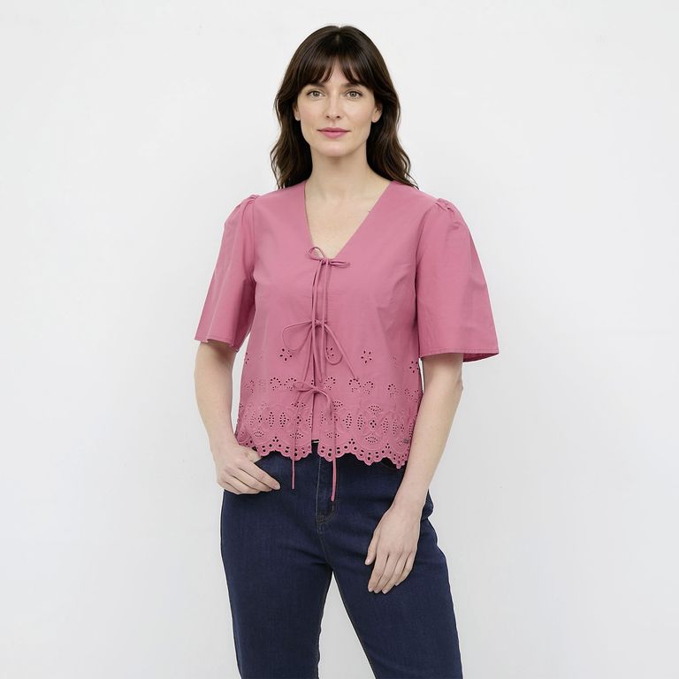 Blusa Manga Corta Mujer