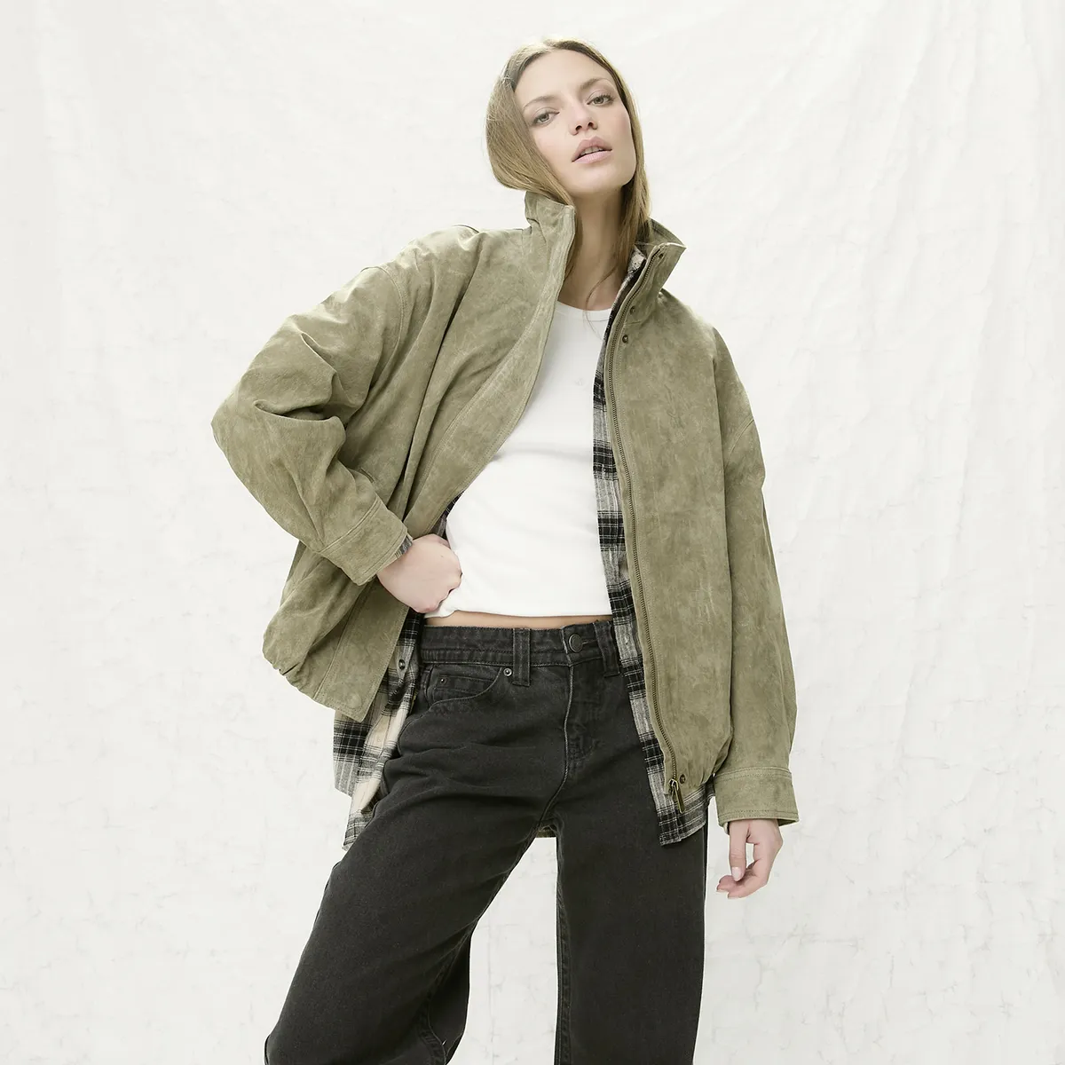 AMERICANINO - Chaqueta 100% Cuero Mujer Americanino