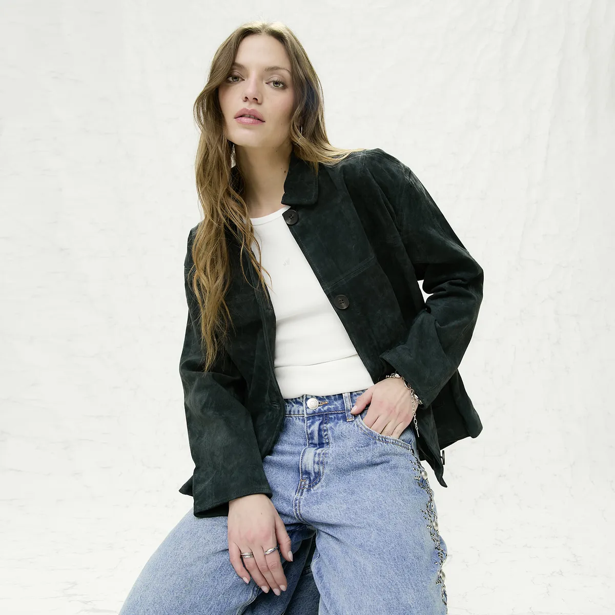 AMERICANINO - Chaqueta 100% Cuero Mujer Americanino