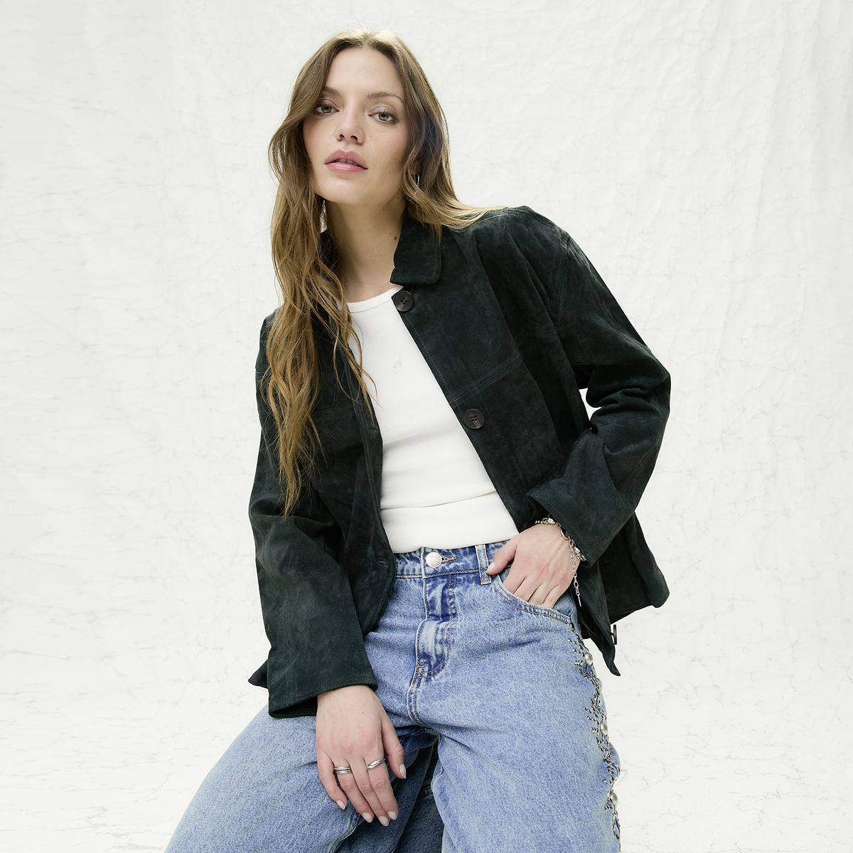AMERICANINO - Chaqueta 100% Cuero Mujer Americanino