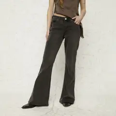 AMERICANINO - Jeans Flare Tiro Bajo Mujer