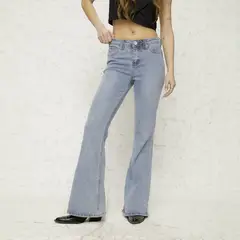 AMERICANINO - Jeans Flare Tiro Bajo Mujer