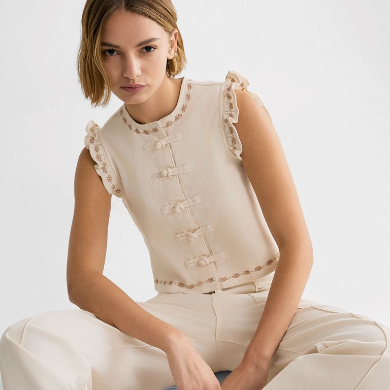 Blusa Bordado Mujer