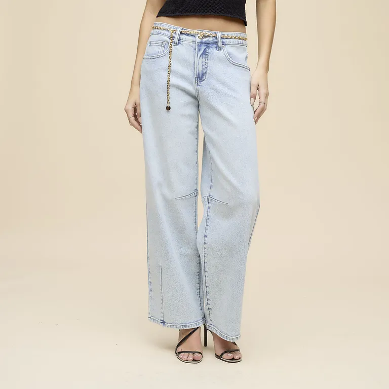 Jeans Balloon Cint Cadena Mujer