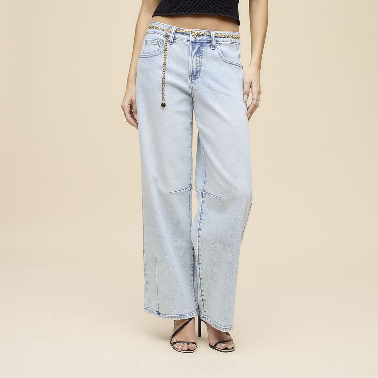 Jeans Balloon Cint Cadena Mujer