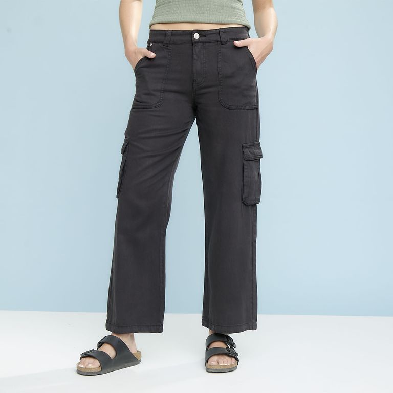 Jeans Cargo Tencel Mujer