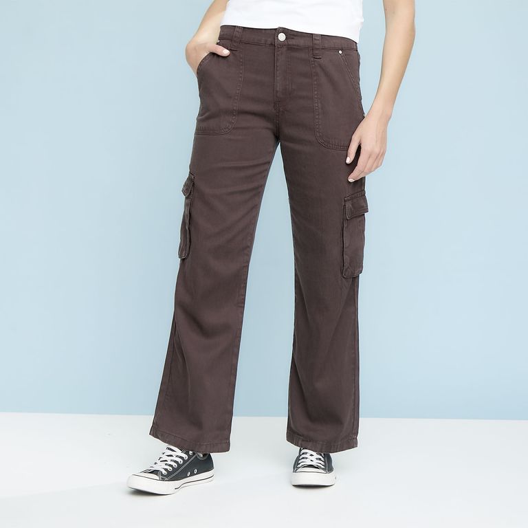 Jeans Cargo Tencel Mujer