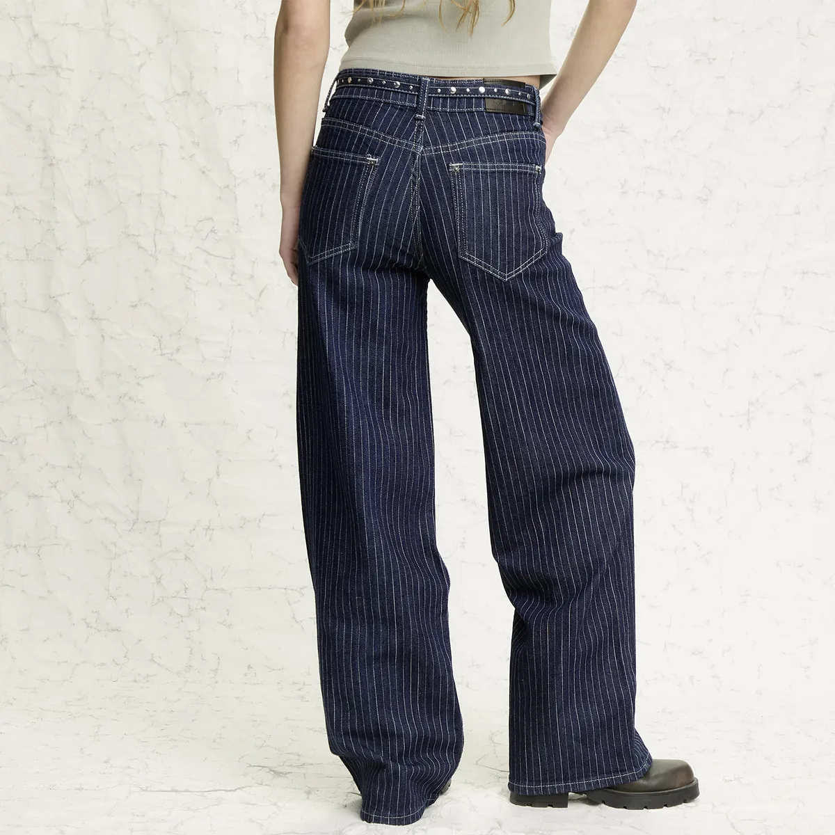 AMERICANINO - Jeans Straight Tiro Alto Mujer Americanino