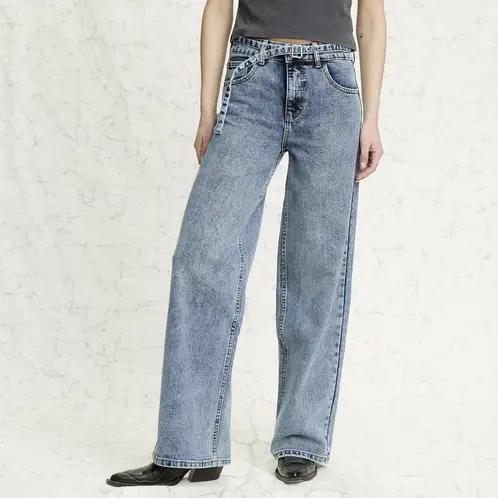 AMERICANINO - Jeans Straight Tiro Alto Mujer