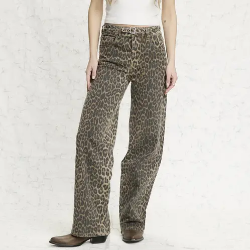 AMERICANINO - Jeans Straight Tiro Alto Mujer