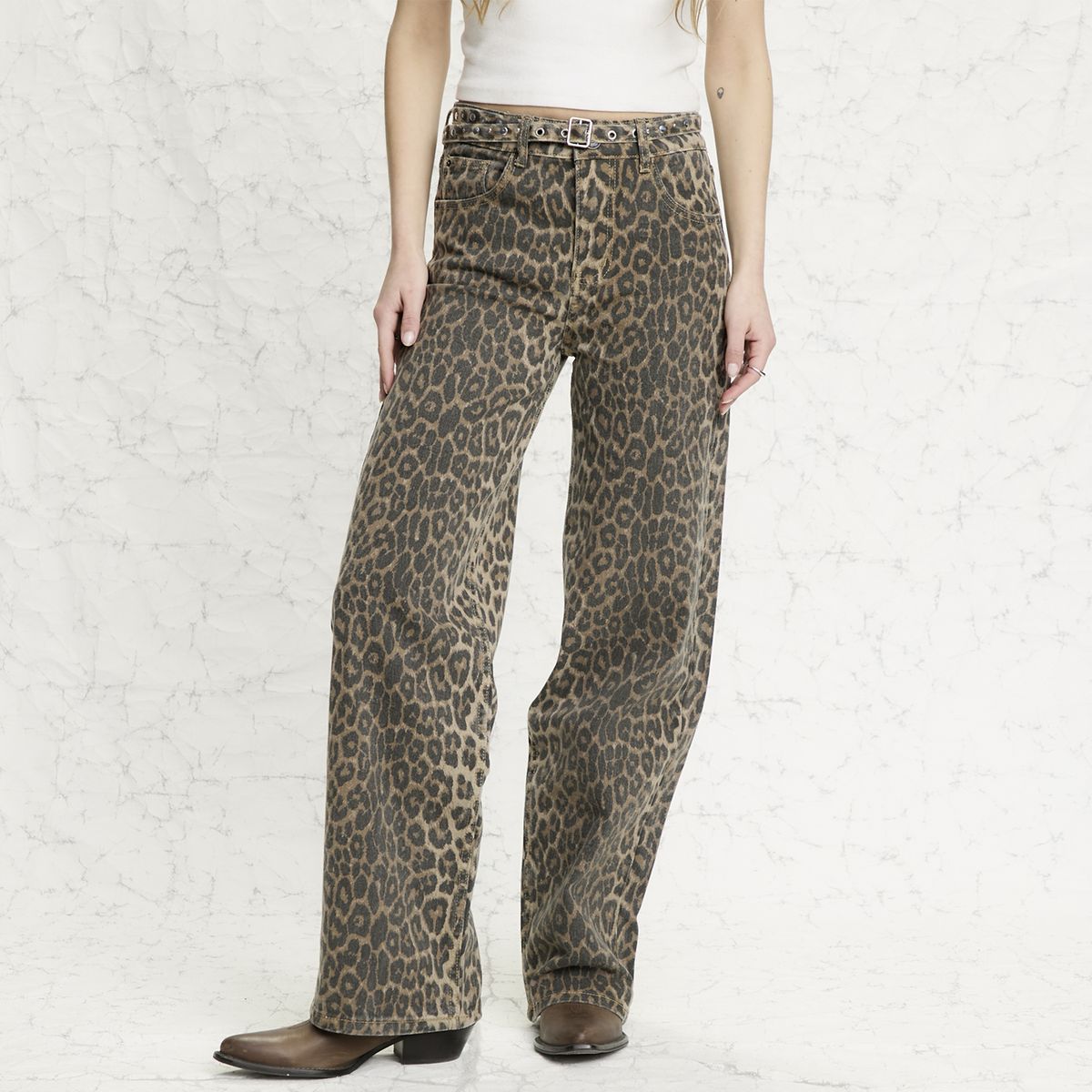AMERICANINO - Jeans Straight Tiro Alto Mujer Americanino