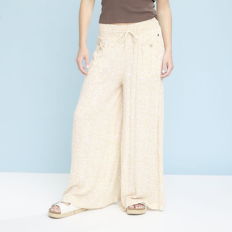 Pantalón Palazzo Cintura Elasticada Mujer