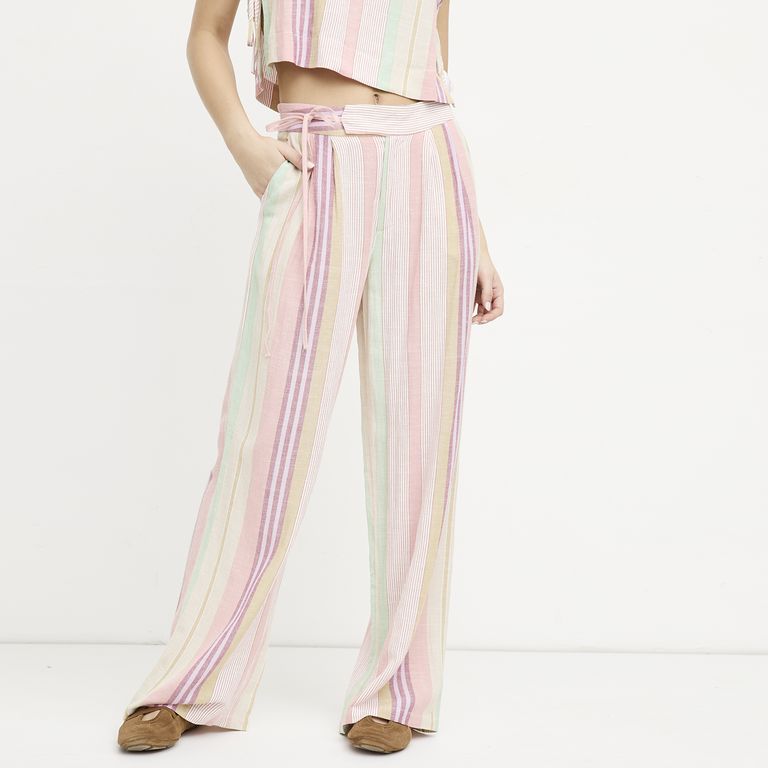 Pantalón con Lino Mujer