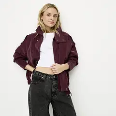 SYBILLA - Chaqueta Efecto Cuero Mujer