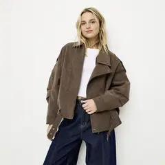 SYBILLA - Chaqueta Efecto Cuero Mujer