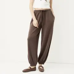 SYBILLA - Pantalón Buzo Puño Mujer