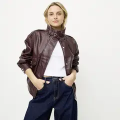 SYBILLA - Chaqueta Efecto Cuero Mujer