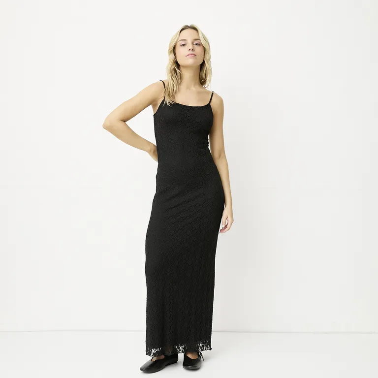 Vestido Encaje Maxi Mujer
