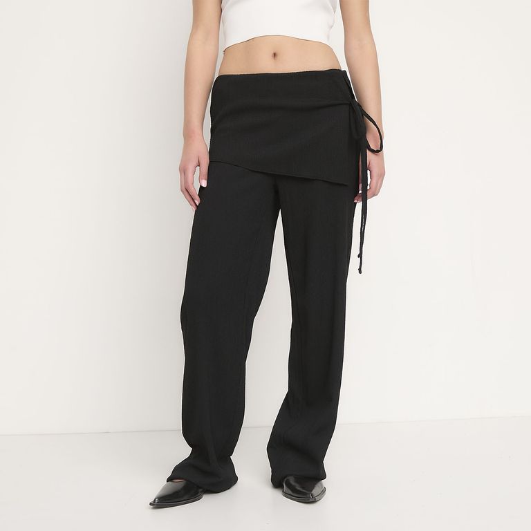 Pantalón Textura con Pareo Mujer