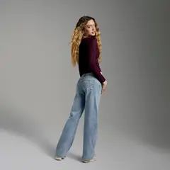 SYBILLA - Jeans Tachas Wide Leg Mujer