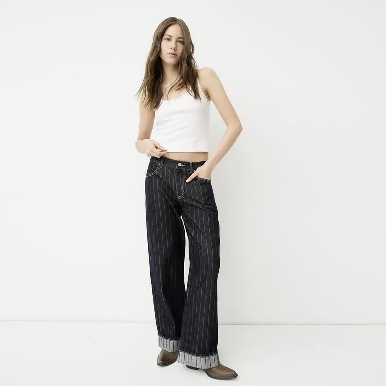 Jeans Rayas Mujer