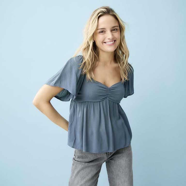 Blusa Drapeada Mujer