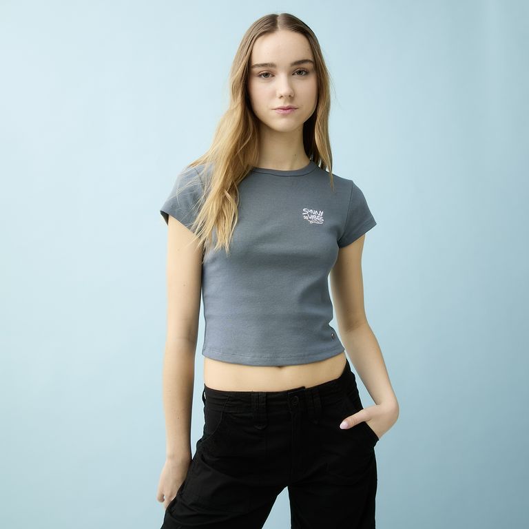 Polera Cropped 100% Algodón Orgánico Mujer
