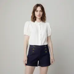 UNIVERSITY CLUB - Blusa con Lino Mujer