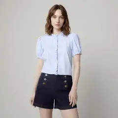 UNIVERSITY CLUB - Blusa con Lino Mujer