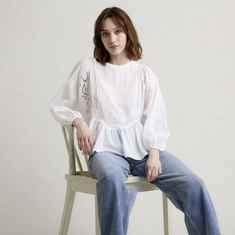 Blusa Bordada Mujer