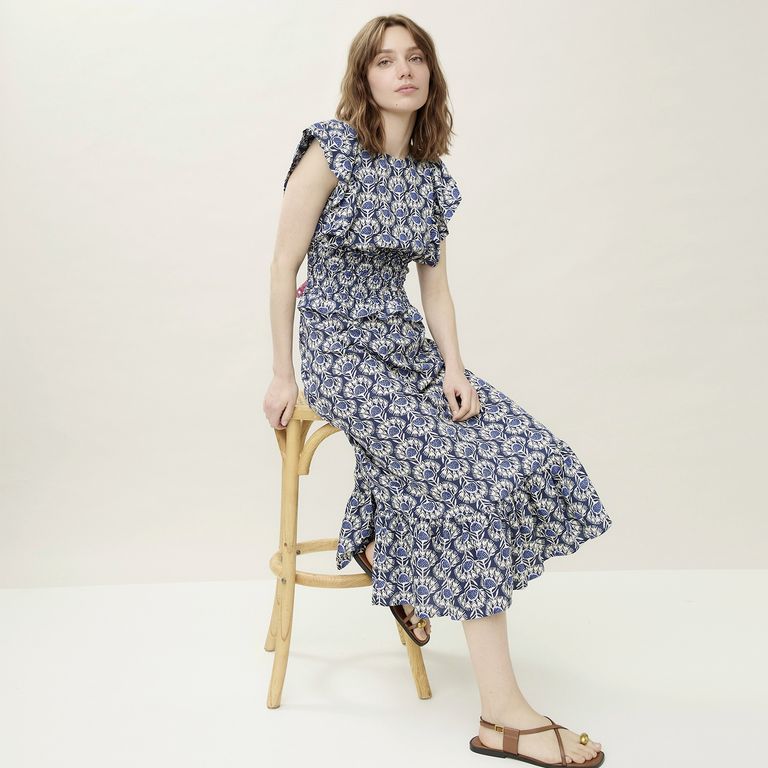 Vestido Midi Estampado Mujer