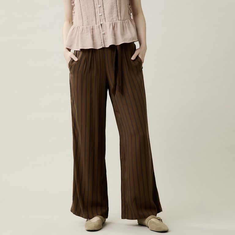 Pantalón Wide Leg Estampado Mujer