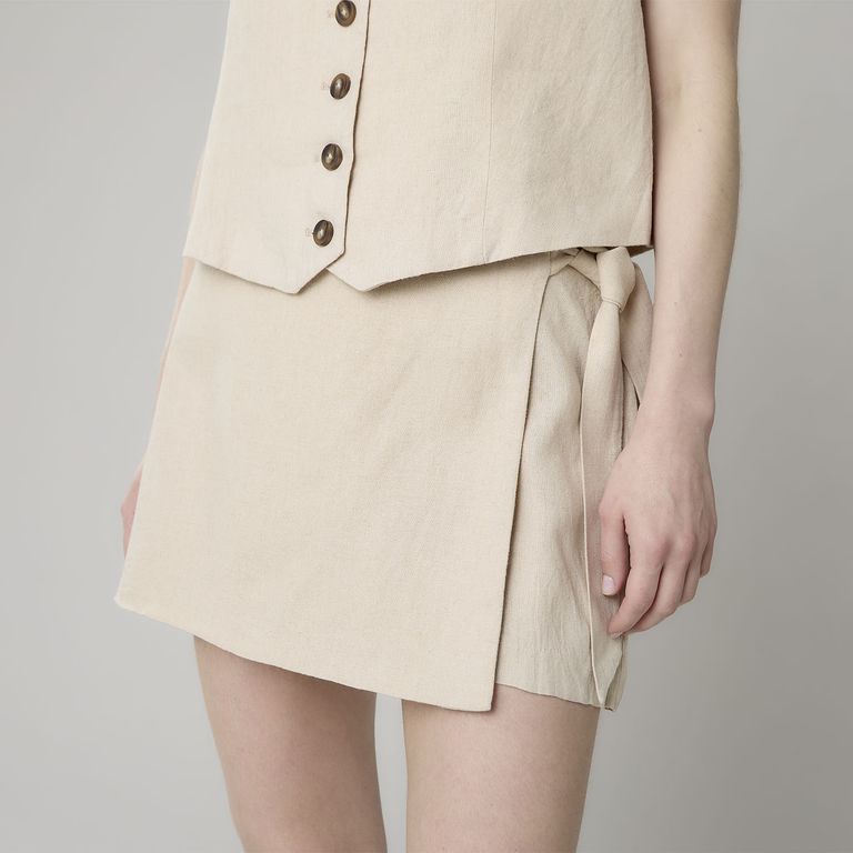 Short con Lino Mujer