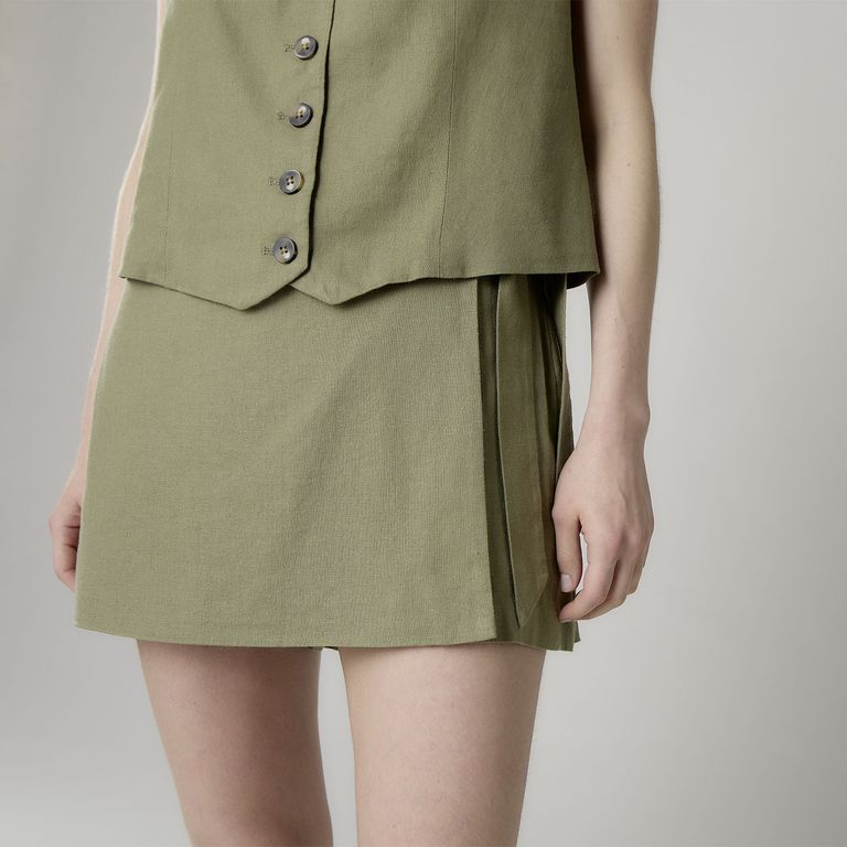 Short con Lino Mujer