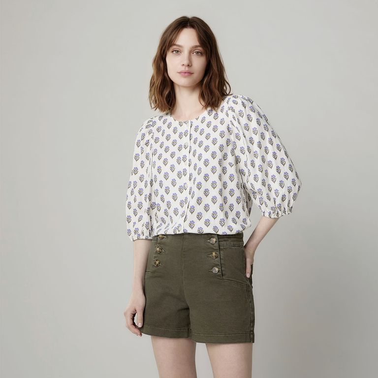 Blusa con Lino Mujer