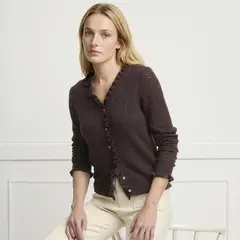 ELLE - Chaleco Punto Cuello V Mujer
