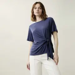 UNIVERSITY CLUB - Polera Básica Nudo Mujer