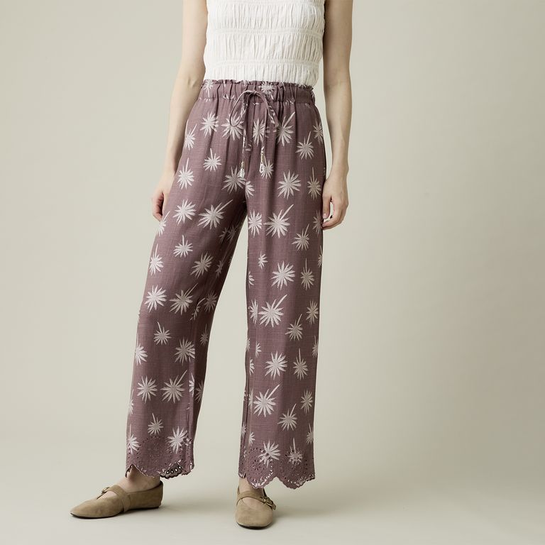Pantalón con Lino Mujer