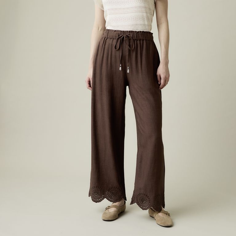 Pantalón con Lino Mujer