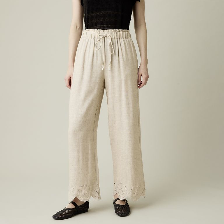 Pantalón con Lino Mujer