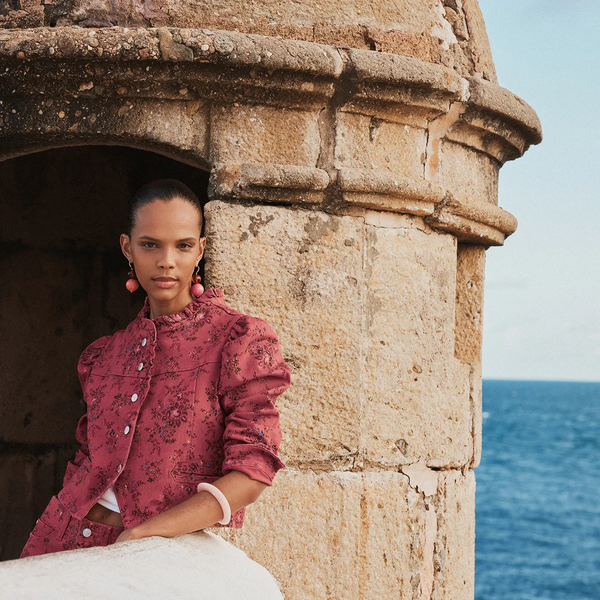 UNIVERSITY CLUB - Chaqueta Estampada Flores Mujer University Club