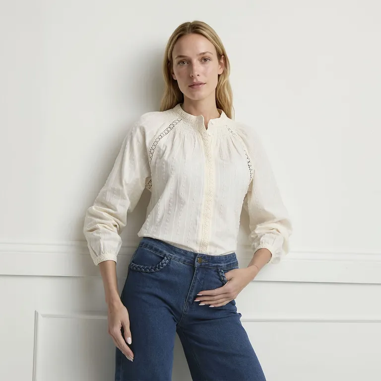Blusa Bordados Mujer