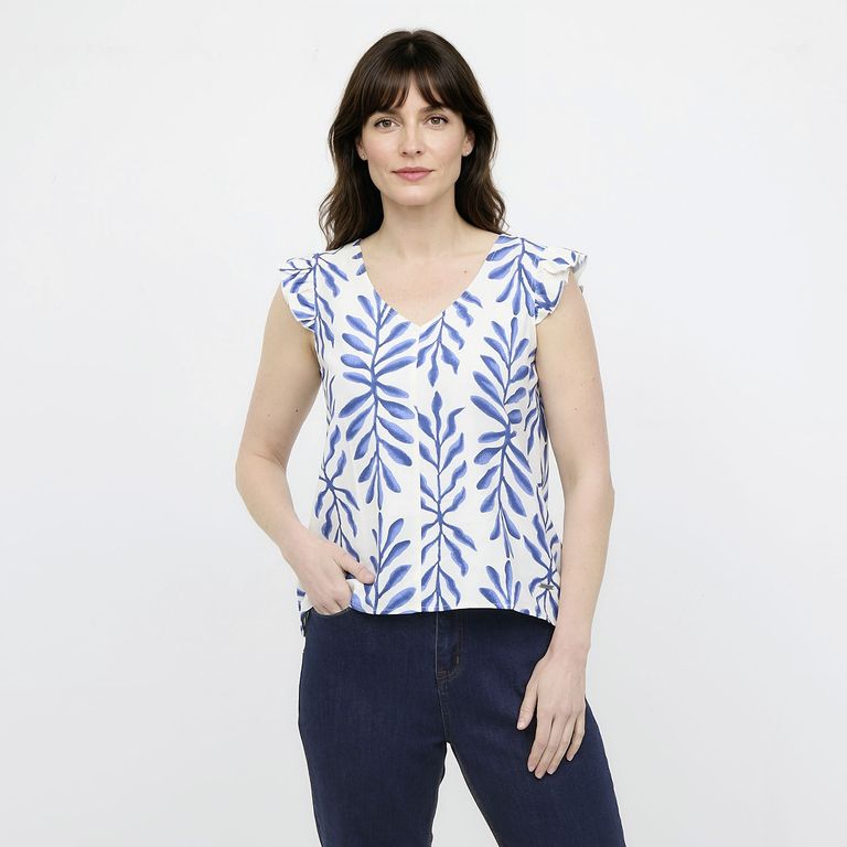 Blusa Manga Corta Mujer