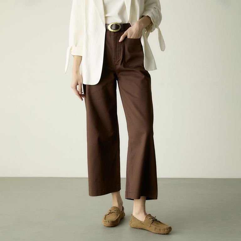 Pantalón Wide Leg Tiro Alto Mujer