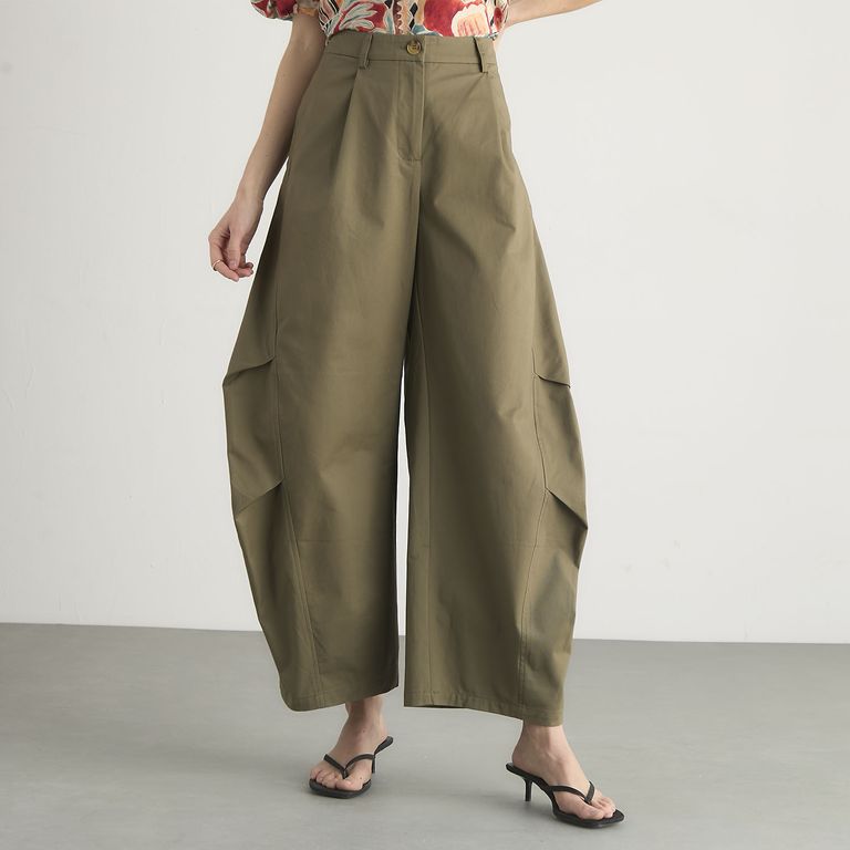 Pantalón Balloon Tiro Alto Mujer