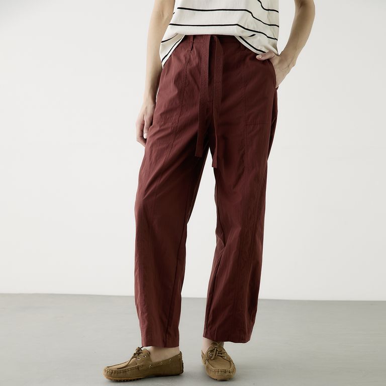 Pantalón Balloon Tiro Alto Mujer