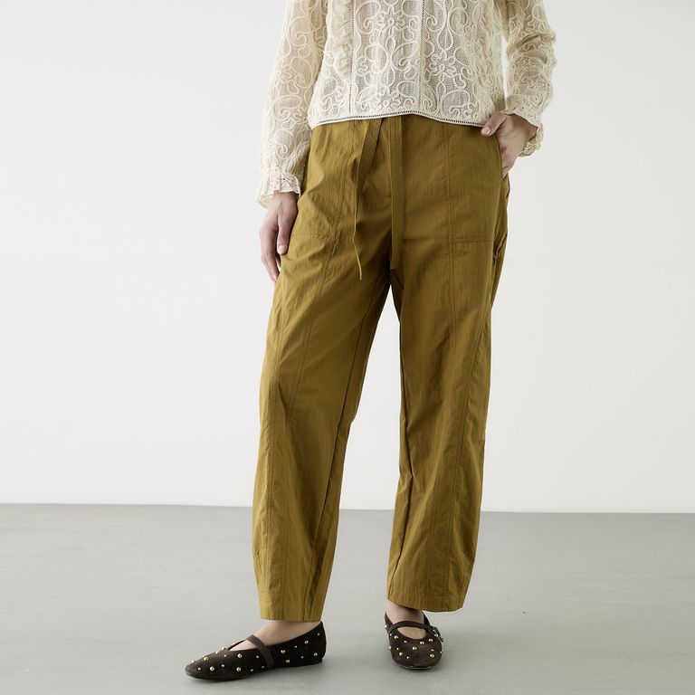 Pantalón Balloon Tiro Alto Mujer