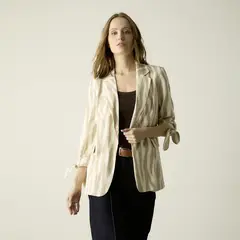 BASEMENT - Blazer con Lino Mujer