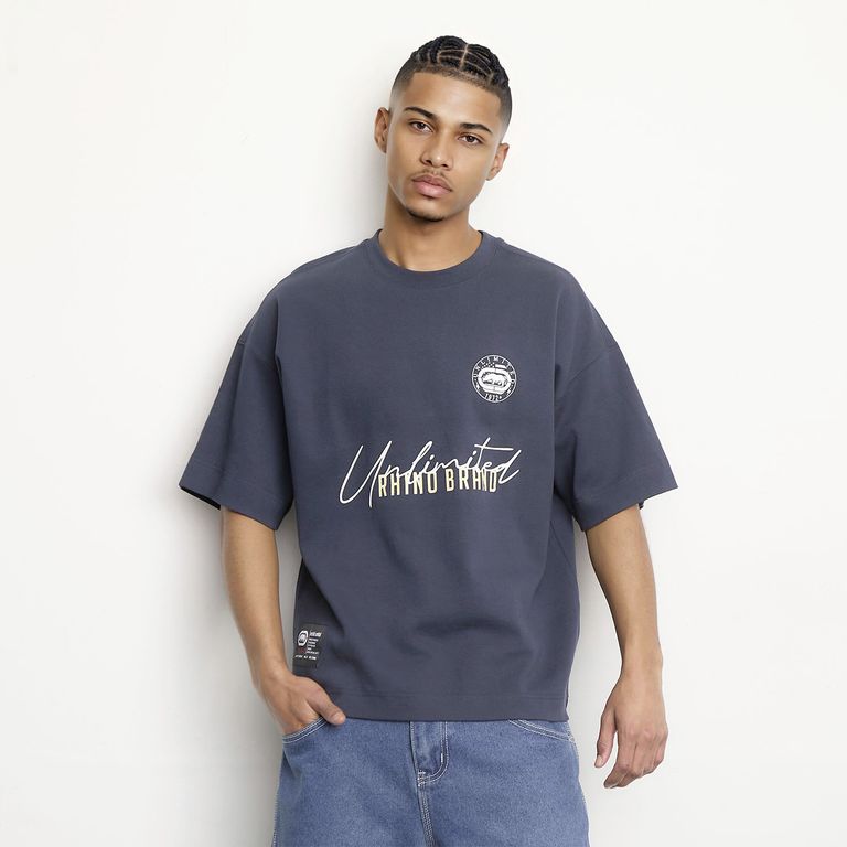 Polera Manga Corta Oversize Algodón Hombre