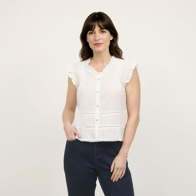 Blusa Manga Corta Mujer
